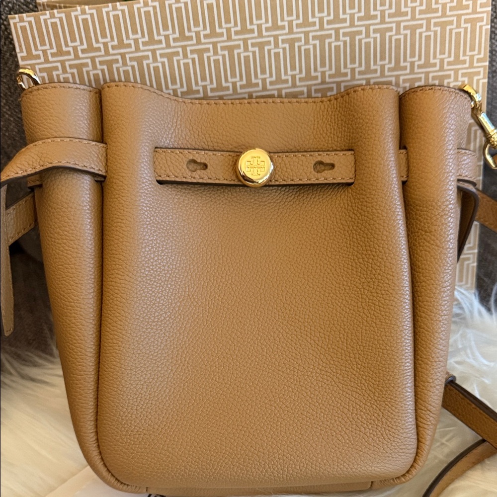 Tory Burch Tan Leather Crossbody Bag